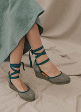 Mr. Velous | Paloma Khaki Espadrille Wedge