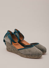 Mr. Velous | Paloma Khaki Espadrille Wedge