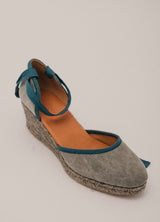 Mr. Velous | Paloma Khaki Espadrille Wedge