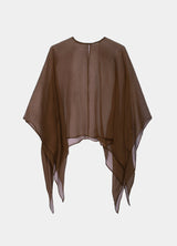 Isolda Natural Silk Cape