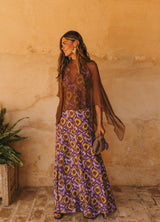 Isolda Natural Silk Cape