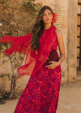 Isolda Natural Silk Cape